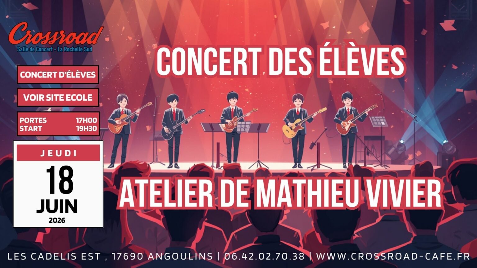 CONCERT | Concert des élèves de Mathieu Vivier