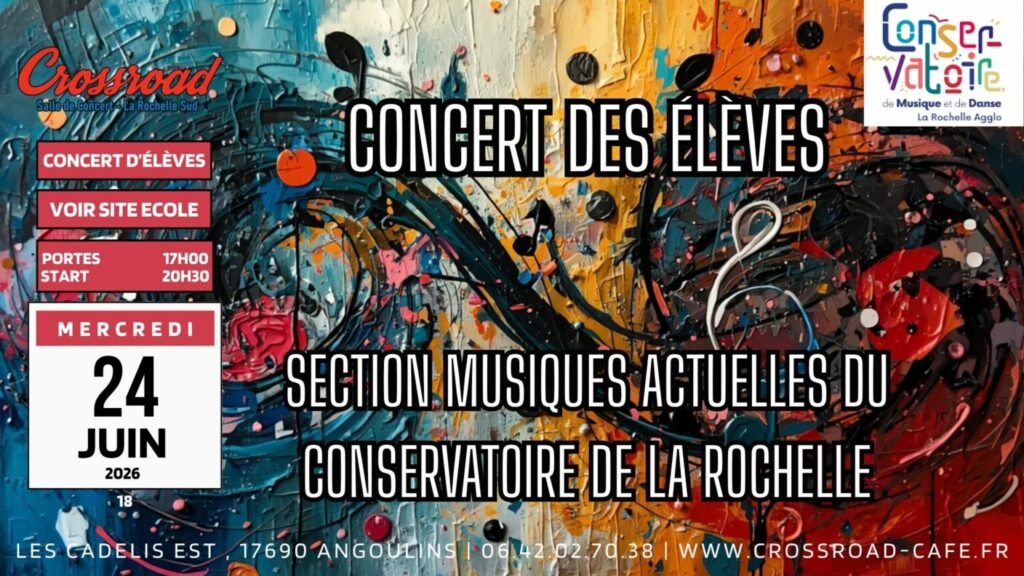 CONCERT | Section Musiques Actuelles du Conservatoire de La Rochelle