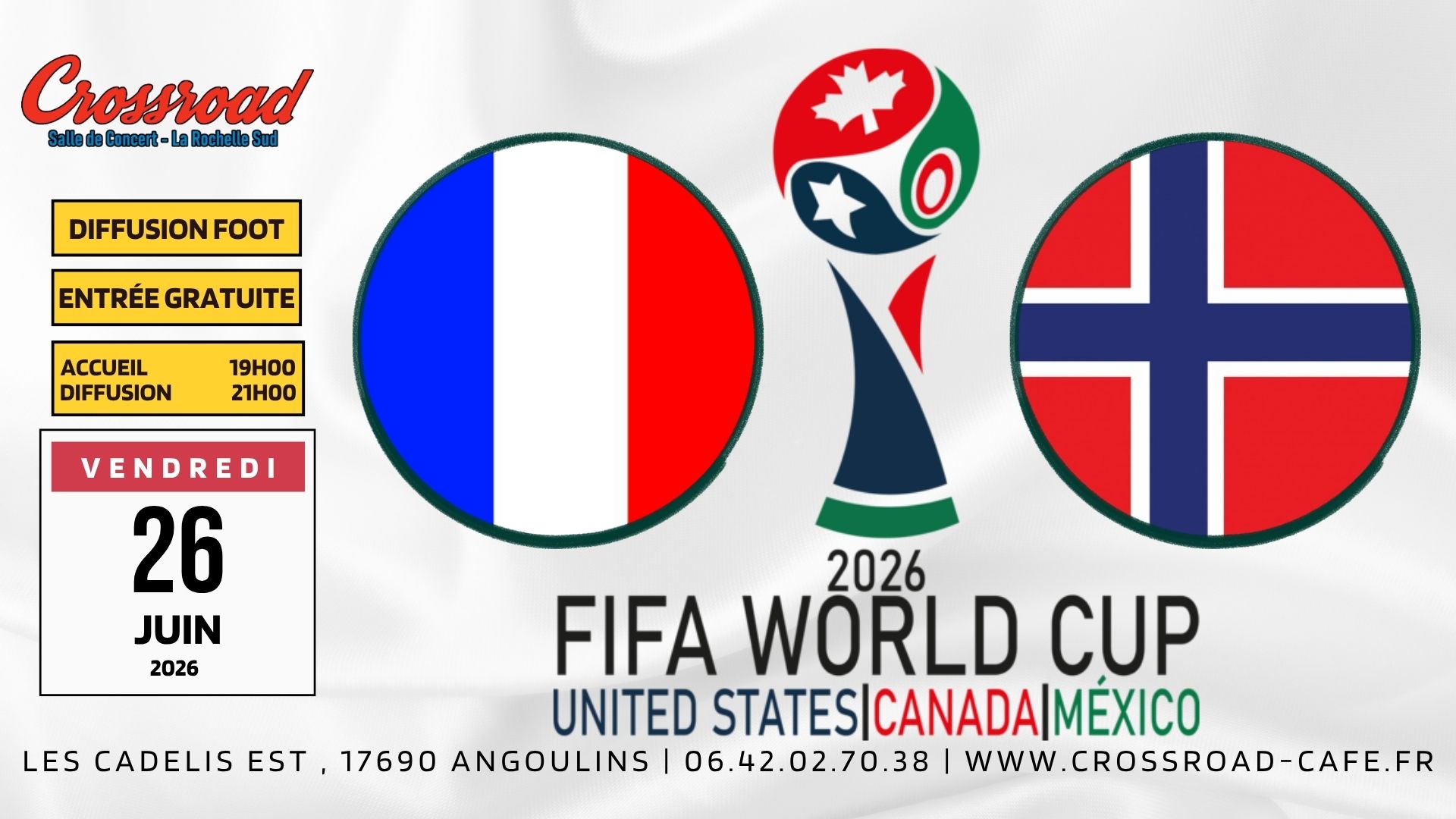 COUPE DU MONDE | FRANCE - NORVEGE | 21H