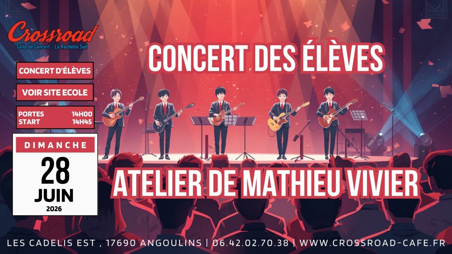 CONCERT | Concert des élèves de Mathieu Vivier