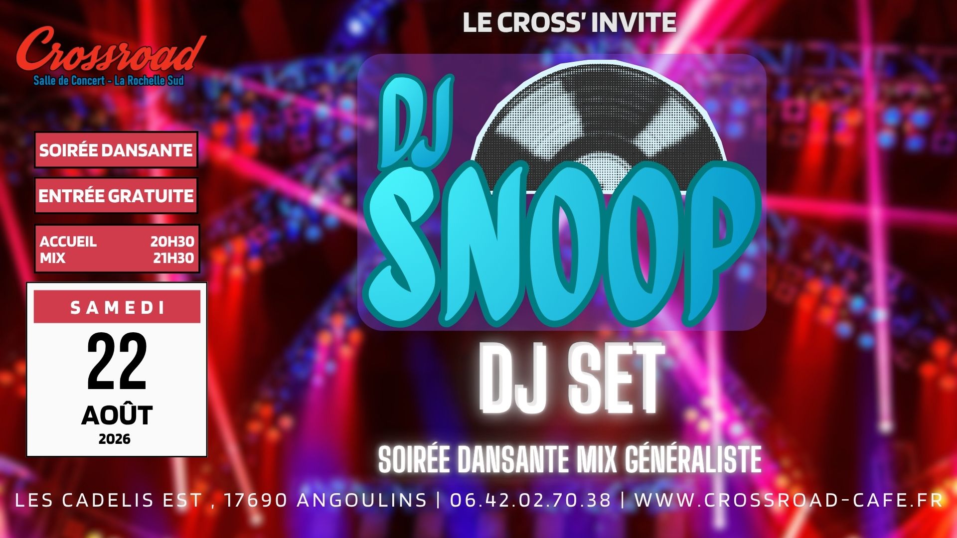Soirée DJ SET | DJ SNOOP | Mix Généraliste