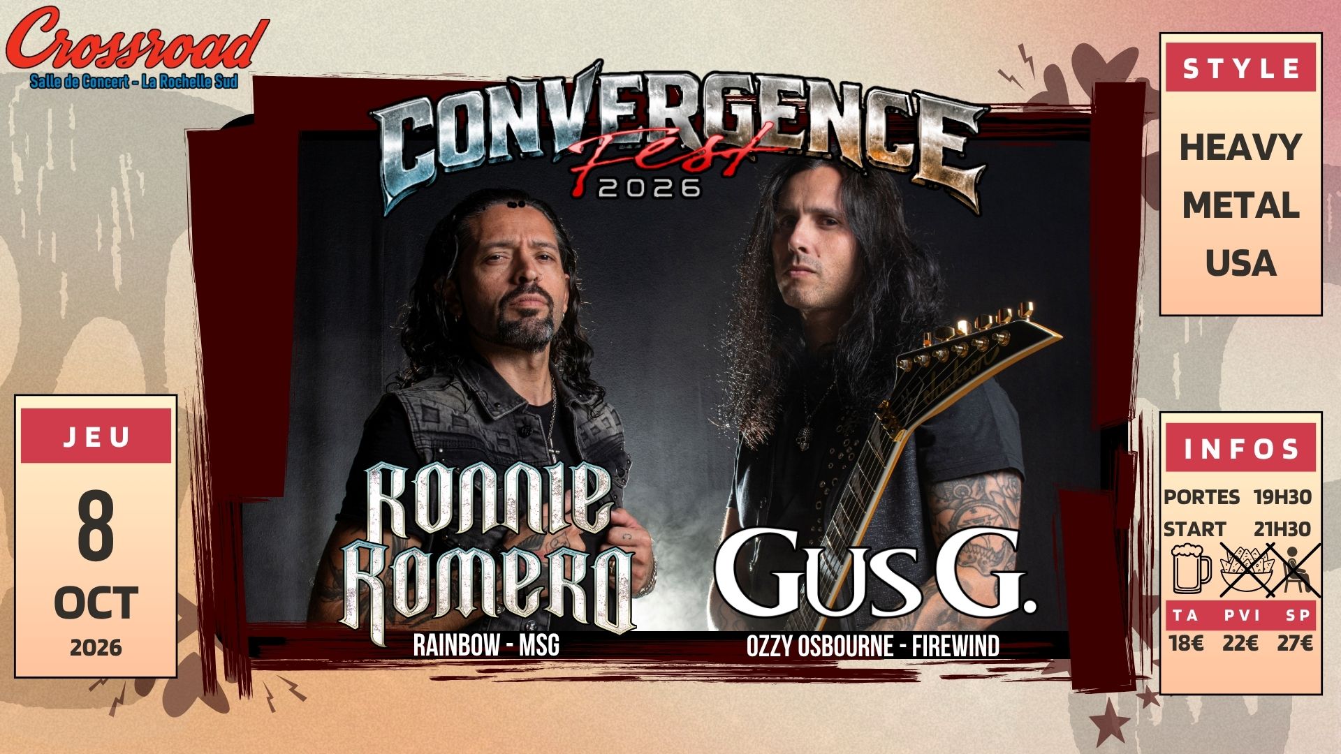 CONCERT | RONNIE ROMERO × GUS G | CONVERGENCE FEST 2026