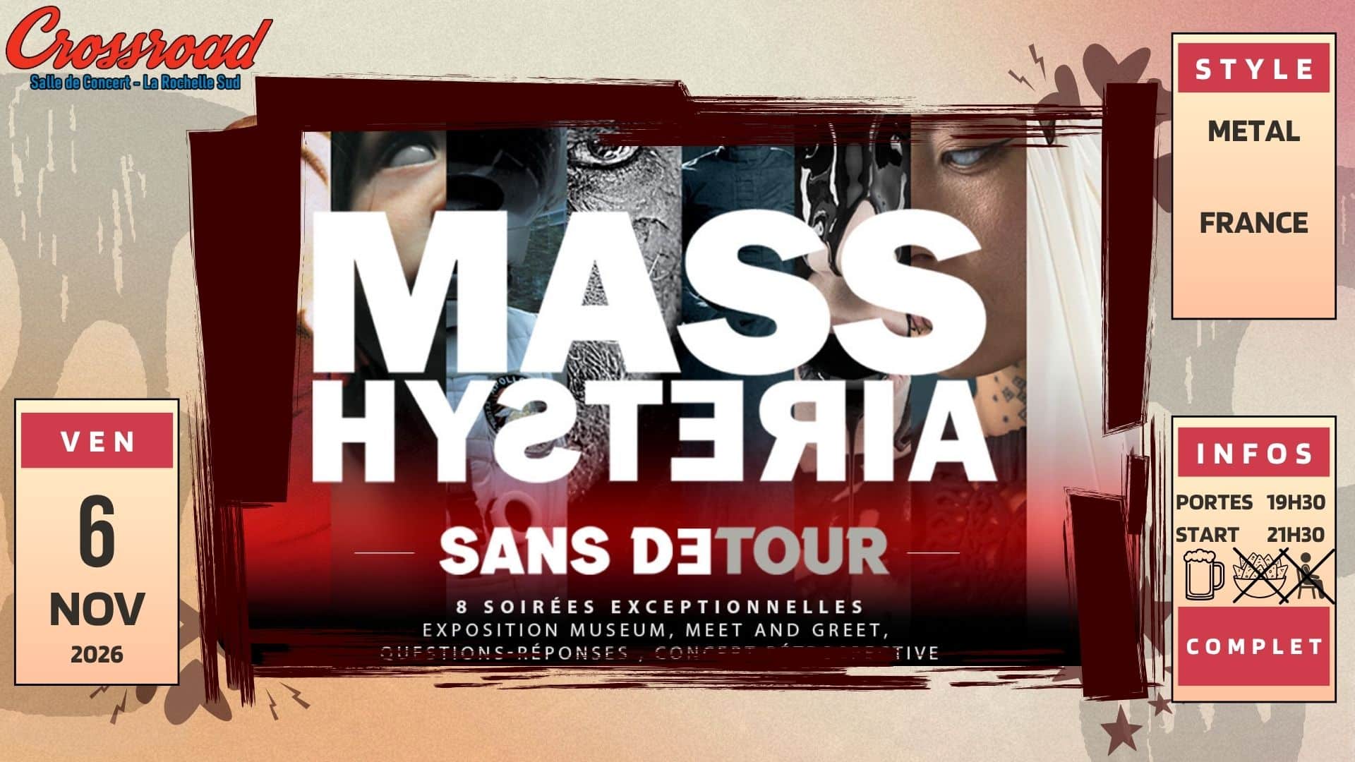 CONCERT COMPLET | MASS HYSTERIA | Sans détour