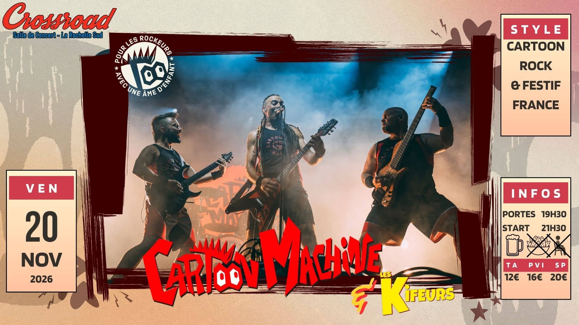 CONCERT | CARTOON MACHINE x LES KIFEURS | CARTOON ROCK + FESTIF ROCK