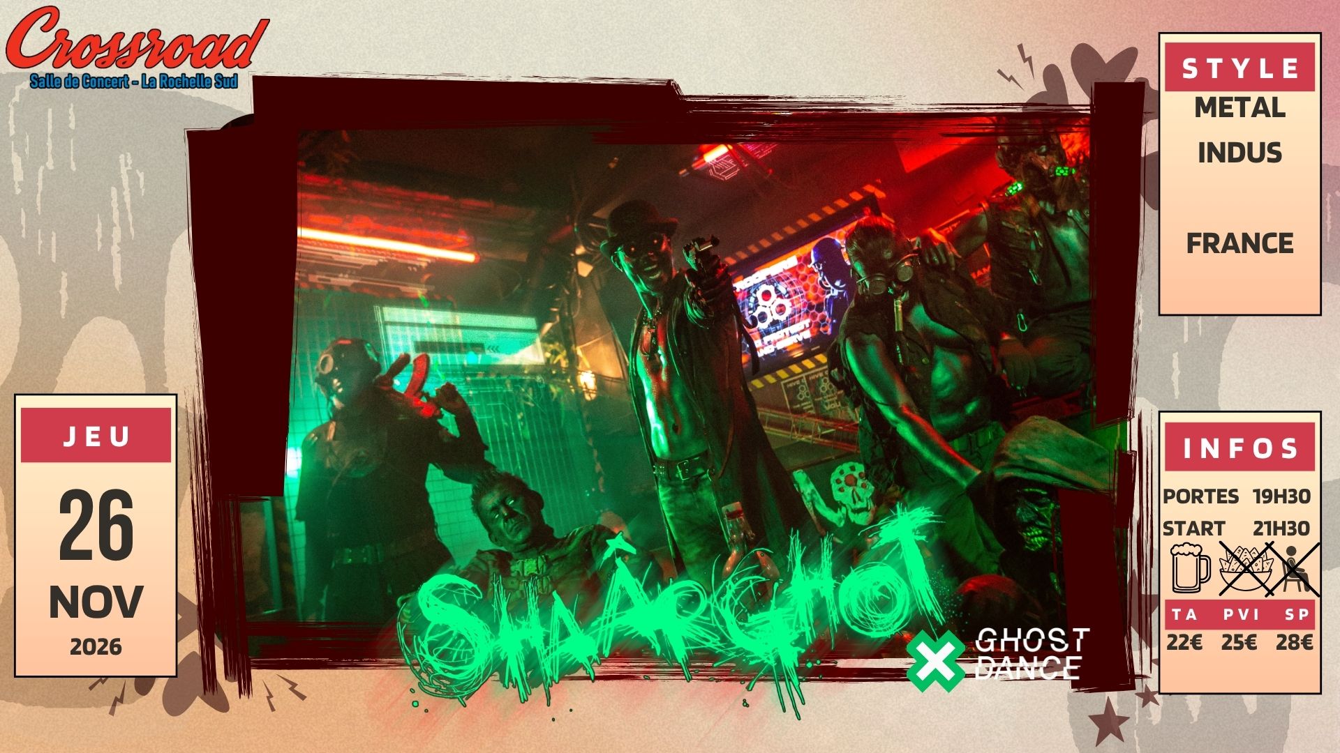 CONCERT | SHAÂRGHOT × Ghost Dance | METAL INDUS