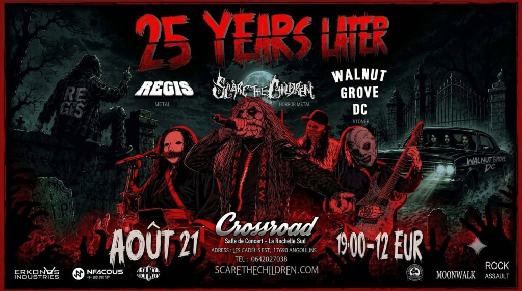 CONCERT | SCARE THE CHILDREN x WALNUT GROVE DC x REGIS | METAL