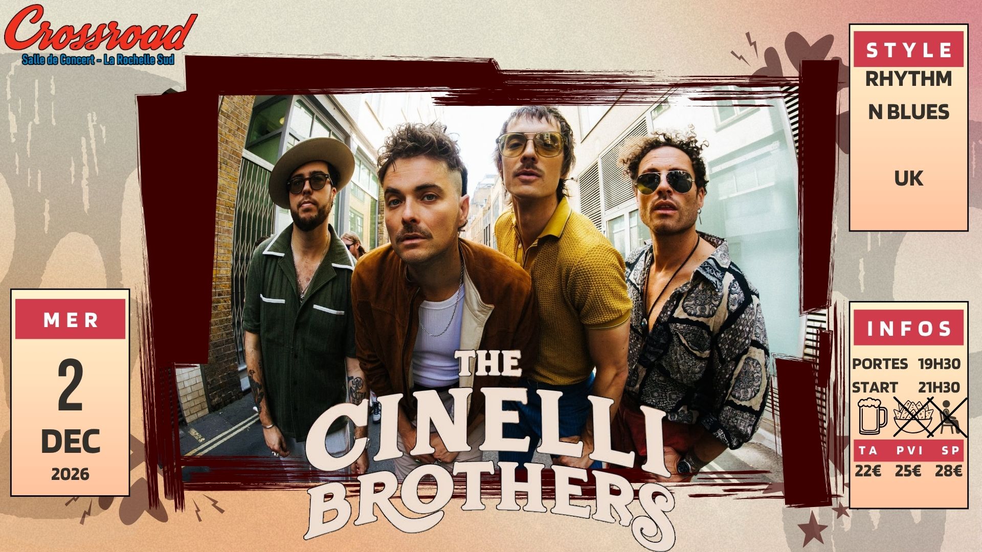 CONCERT | THE CINELLI BROTHERS | Rhythm n Blues UK