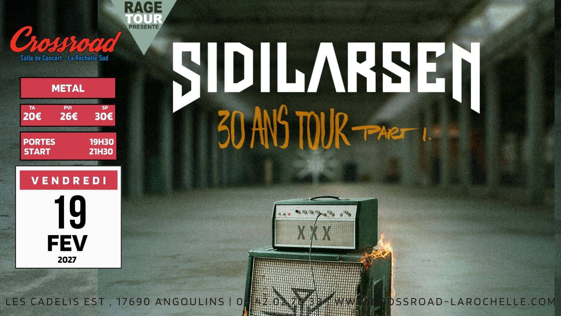 CONCERT | SIDILARSEN - 30 Ans Tour | Metal