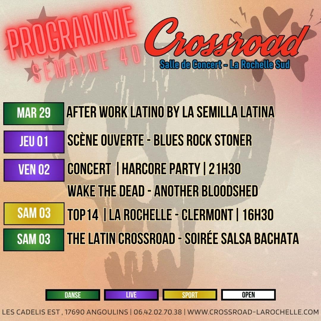 Le Programme de la semaine 40
